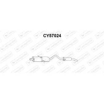 Silencieux arrière VENEPORTE CY57024