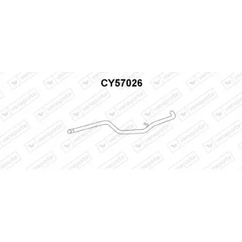 Tuyau d'échappement VENEPORTE CY57026