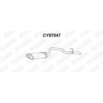 Silencieux arrière VENEPORTE