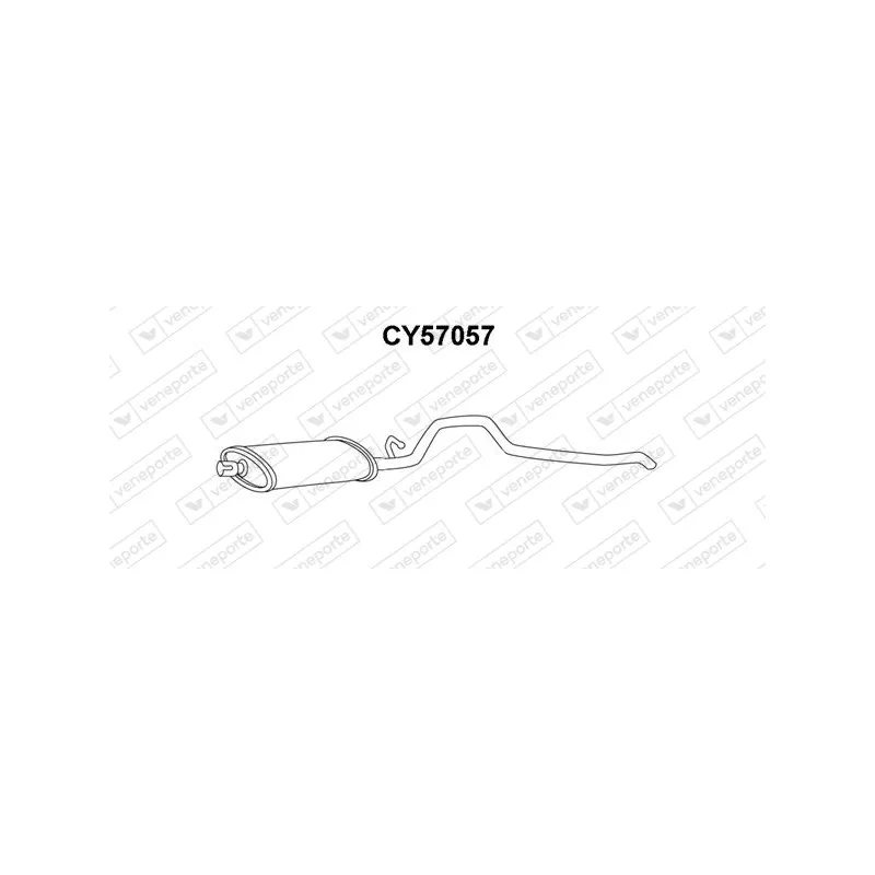Silencieux arrière VENEPORTE CY57057