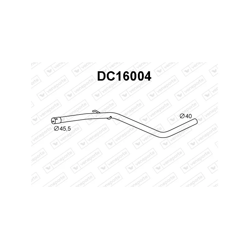Tuyau d'échappement VENEPORTE DC16004