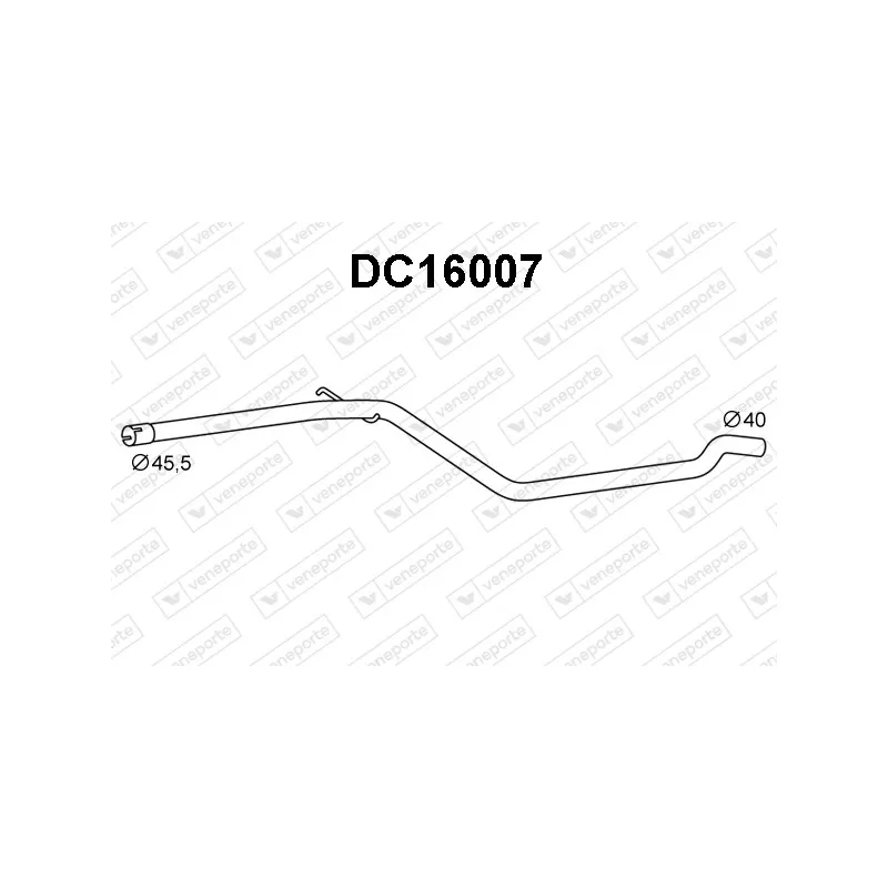Tuyau d'échappement VENEPORTE DC16007