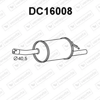 Silencieux arrière VENEPORTE DC16008