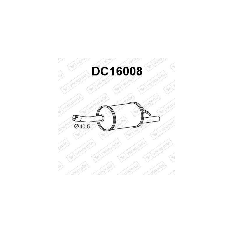 Silencieux arrière VENEPORTE DC16008