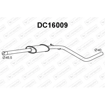 Silencieux avant VENEPORTE DC16009