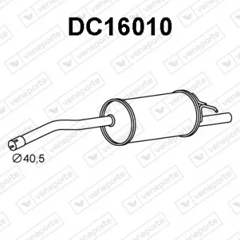 Silencieux arrière VENEPORTE DC16010