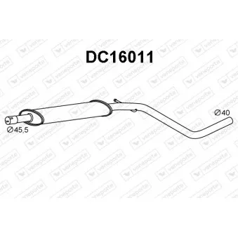 Silencieux central VENEPORTE