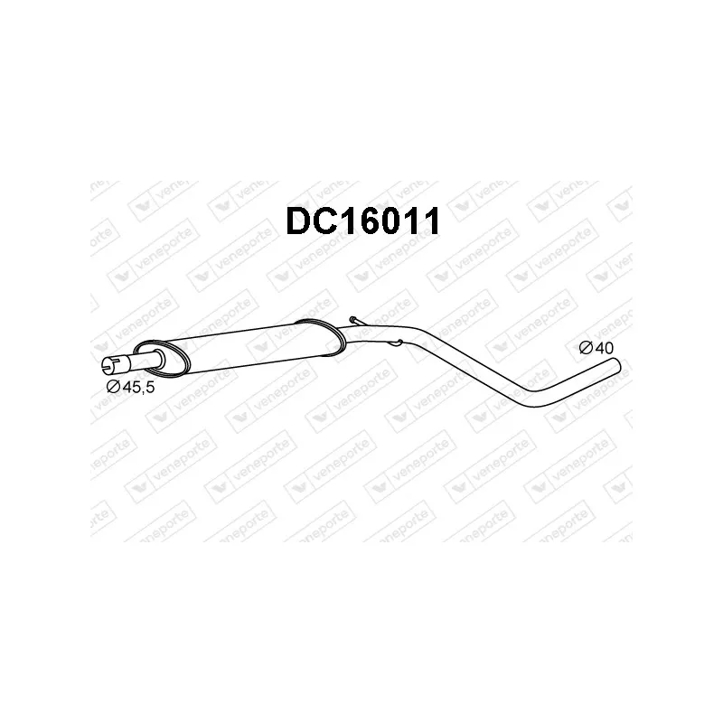 Silencieux central VENEPORTE DC16011
