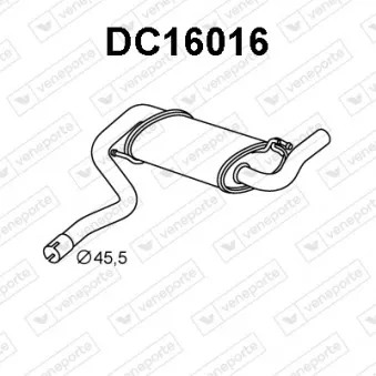 Silencieux arrière VENEPORTE DC16016
