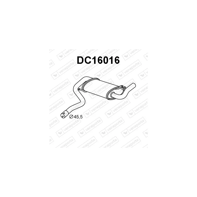 Silencieux arrière VENEPORTE DC16016