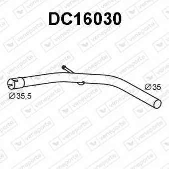 Tuyau d'échappement VENEPORTE DC16030