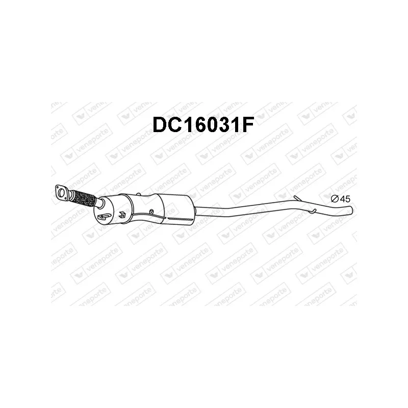 Filtre à particules / à suie, échappement VENEPORTE DC16031F