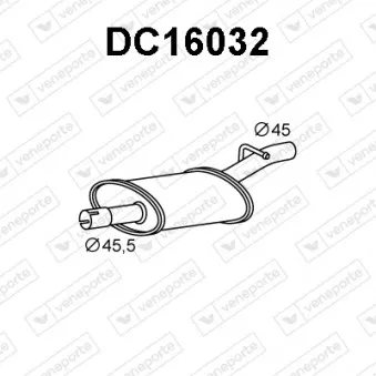 Silencieux avant VENEPORTE