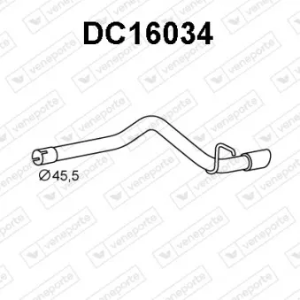 Tuyau d'échappement VENEPORTE DC16034