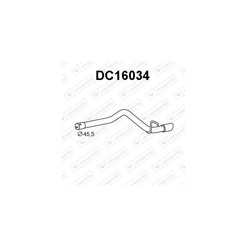 Tuyau d'échappement VENEPORTE DC16034
