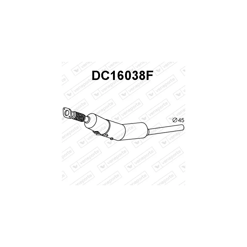 Filtre à particules / à suie, échappement VENEPORTE DC16038F