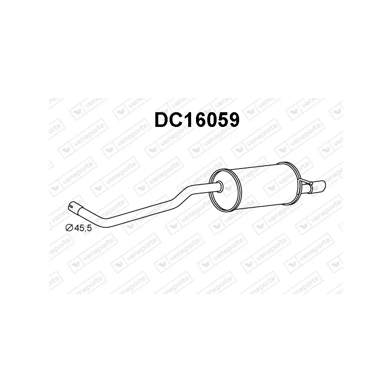 Silencieux arrière VENEPORTE DC16059