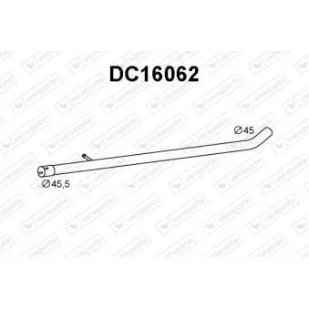 Tuyau d'échappement VENEPORTE DC16062
