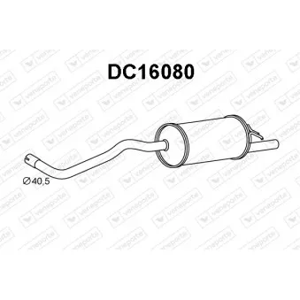 Silencieux arrière VENEPORTE DC16080