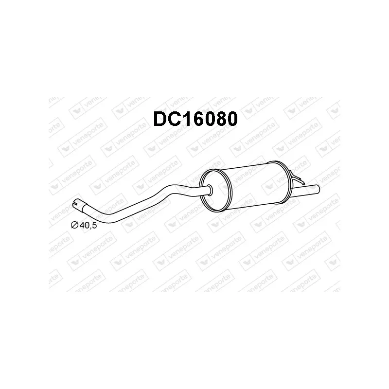 Silencieux arrière VENEPORTE DC16080