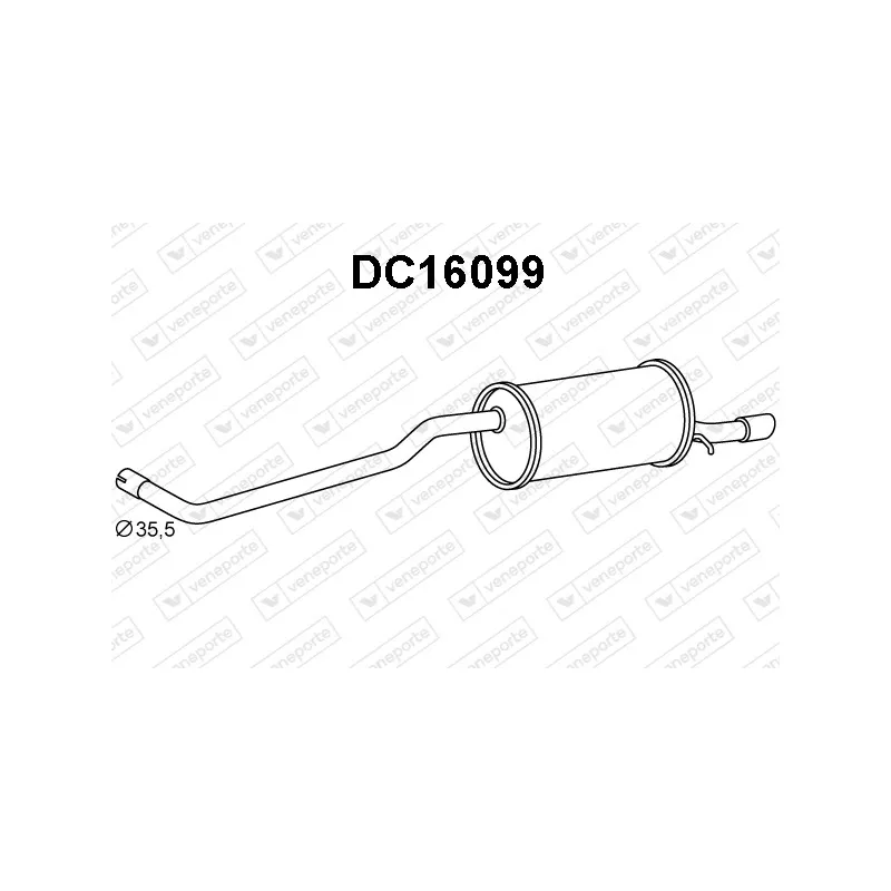 Silencieux arrière VENEPORTE DC16099