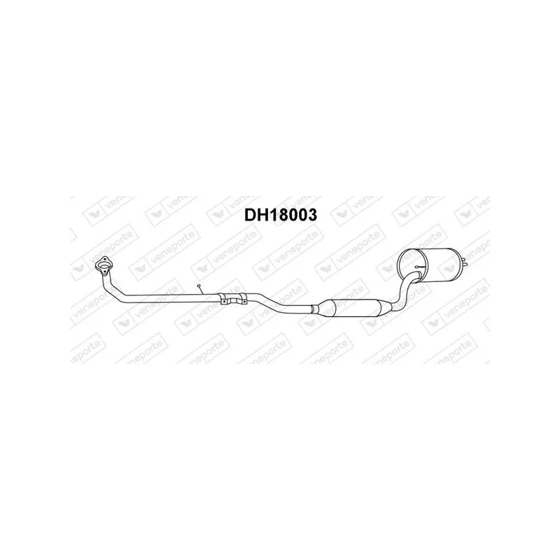 Silencieux arrière VENEPORTE DH18003