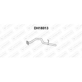 Tuyau d'échappement VENEPORTE DH18013