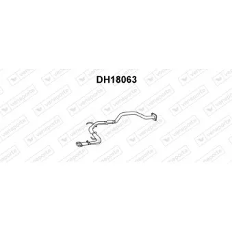Tuyau d'échappement VENEPORTE DH18063