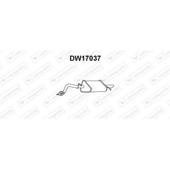 Silencieux arrière VENEPORTE DW17037