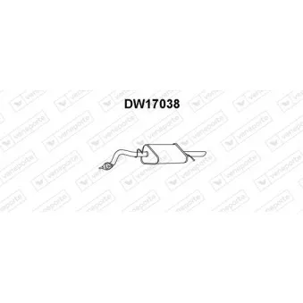 Silencieux arrière VENEPORTE DW17038