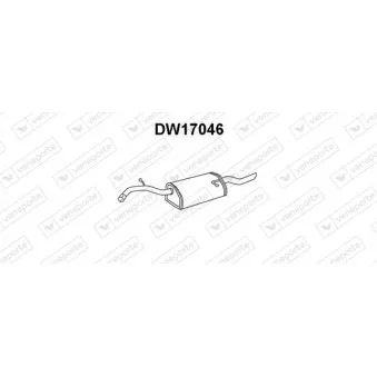Silencieux arrière VENEPORTE DW17046