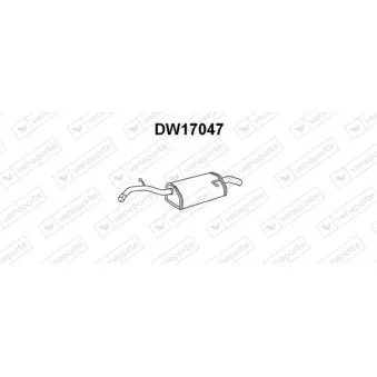 Silencieux arrière VENEPORTE DW17047