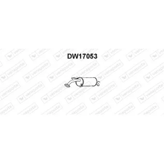 Silencieux arrière VENEPORTE DW17053