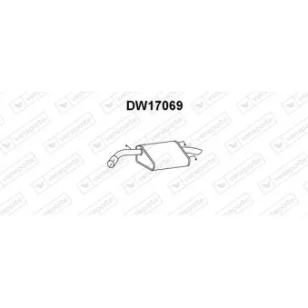 Silencieux arrière VENEPORTE DW17069