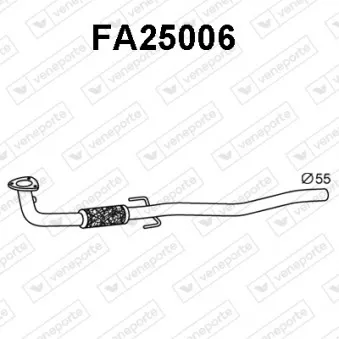 Tuyau d'échappement VENEPORTE FA25006
