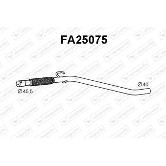 Tuyau d'échappement VENEPORTE FA25075
