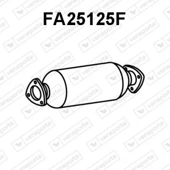 Filtre à particules / à suie, échappement VENEPORTE FA25125F
