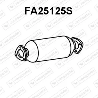 Filtre à particules / à suie, échappement VENEPORTE FA25125S