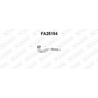 Tuyau d'échappement VENEPORTE FA25154