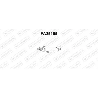 Silencieux central VENEPORTE FA25155