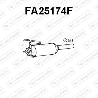 Filtre à particules / à suie, échappement VENEPORTE FA25174F