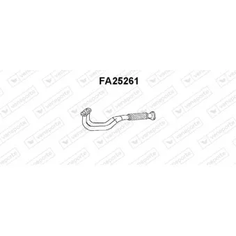 Tuyau d'échappement VENEPORTE FA25261