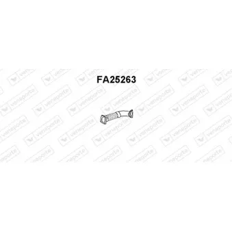 Tuyau d'échappement VENEPORTE FA25263