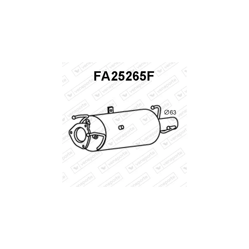 Filtre à particules / à suie, échappement VENEPORTE FA25265F
