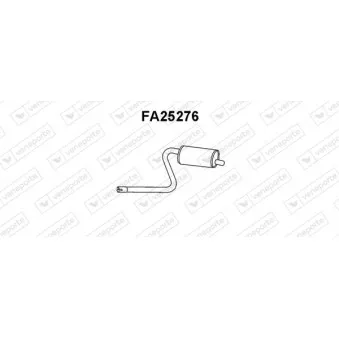 Silencieux central VENEPORTE FA25276