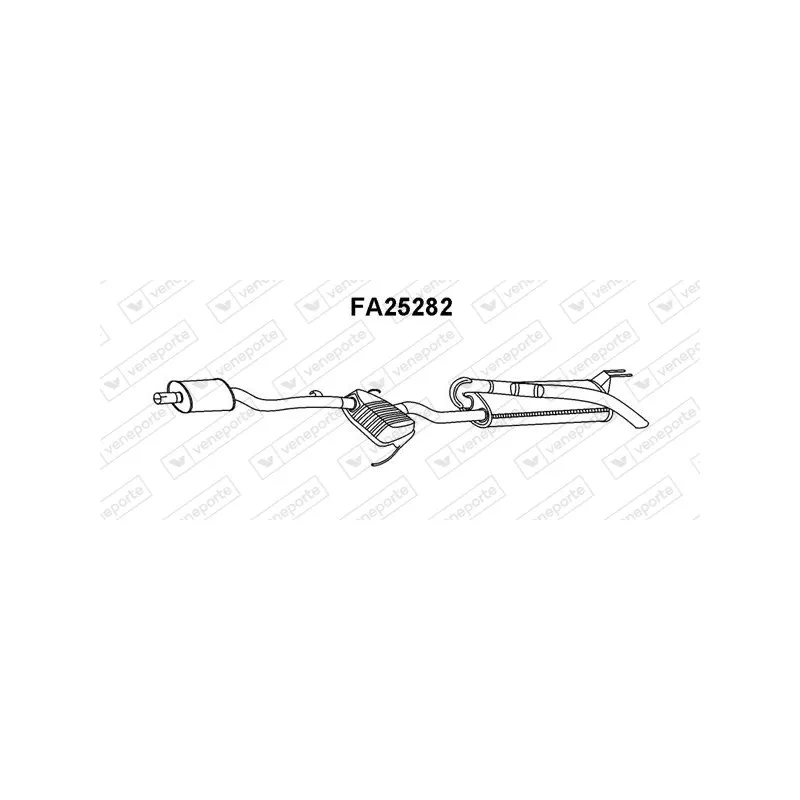 Silencieux arrière VENEPORTE FA25282