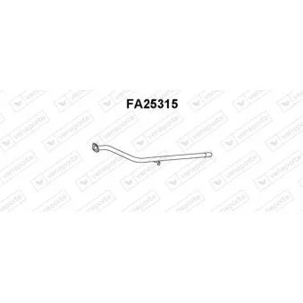 Tuyau d'échappement VENEPORTE FA25315