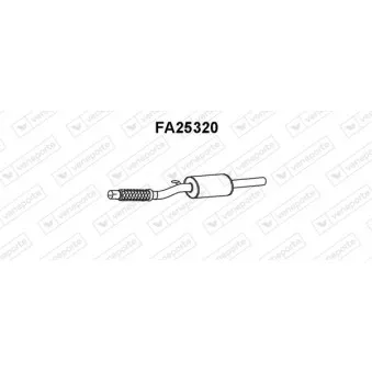 Silencieux central VENEPORTE FA25320