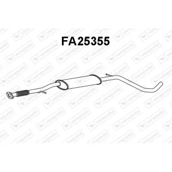 Silencieux avant VENEPORTE FA25355