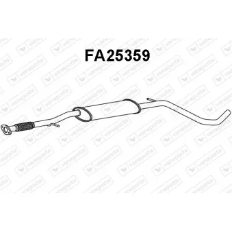 Silencieux avant VENEPORTE FA25359